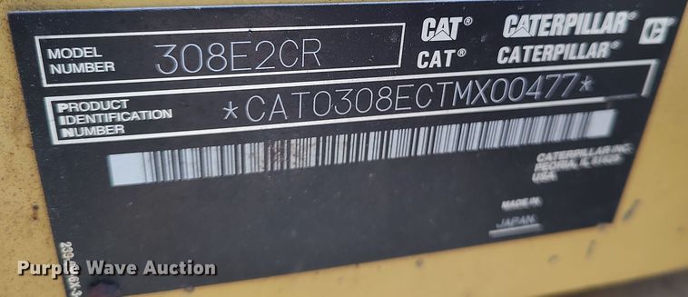 image for item LA9318 2013 Caterpillar 308E2CR  mini excavator