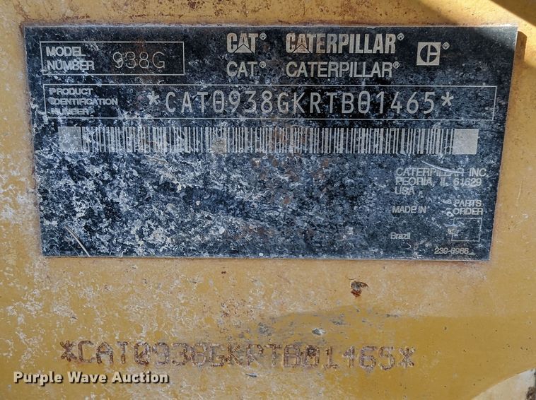 image for item LK9468 2005 Caterpillar 938G Series II  wheel loader