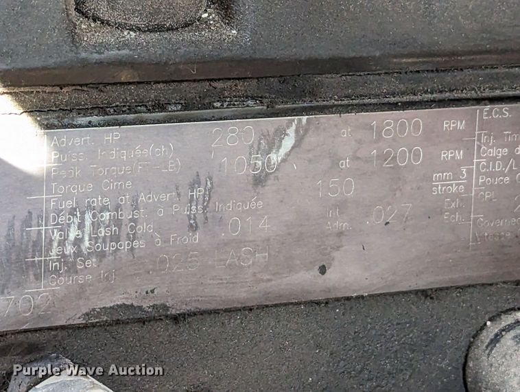 image for item LK9475 2002 Sterling L-Line  flatbed truck