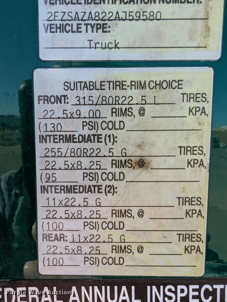 image for item LK9475 2002 Sterling L-Line  flatbed truck