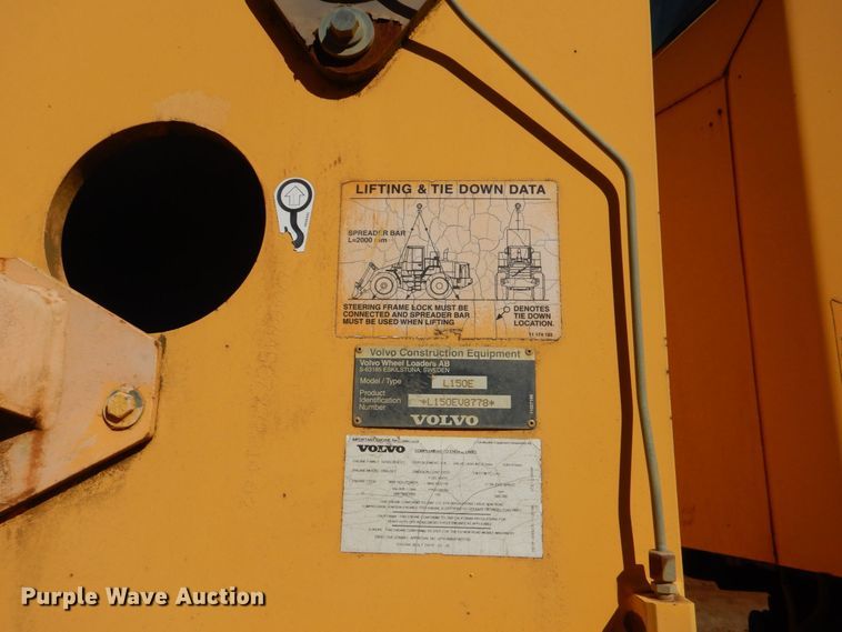 image for item LT9039 2005 Volvo L150E  wheel loader