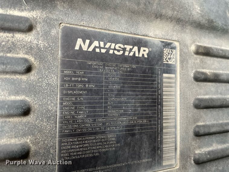 image for item MA9809 2016 International 7600  vacuum truck