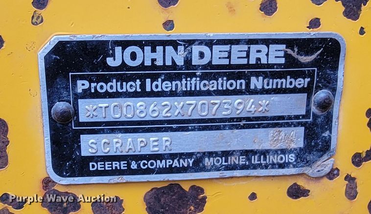 image for item ME9660 1984 John Deere 862  elevating scraper
