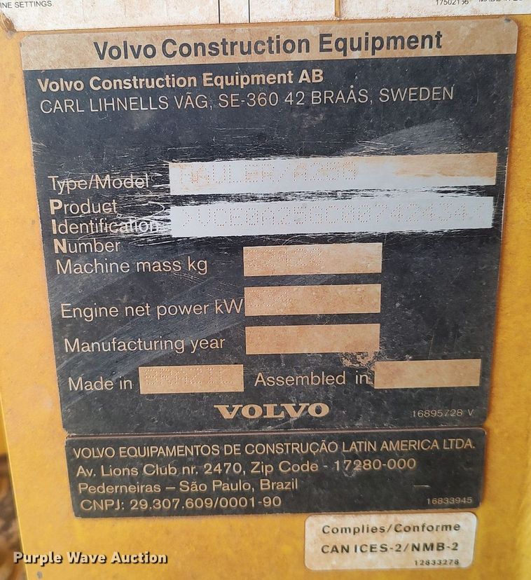 image for item MN9026 2019 Volvo A25G  haul truck