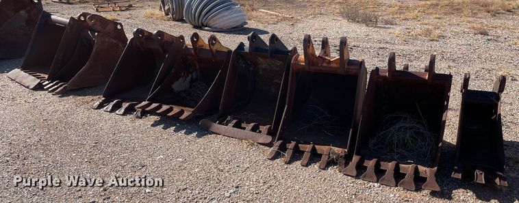 image for item MP9070 (8) backhoe buckets