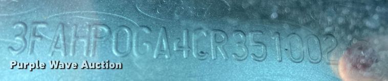 image for item DJ6144 2012 Ford Fusion 