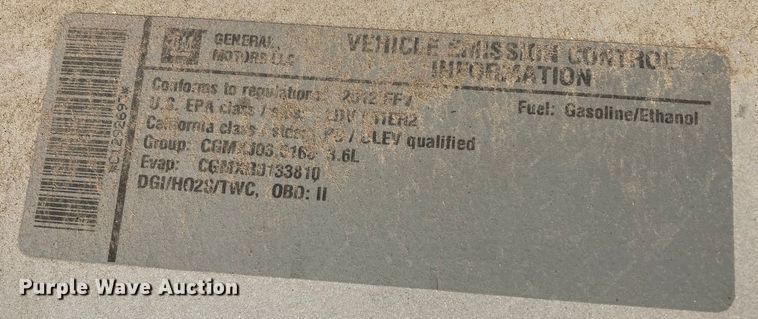 image for item DJ6145 2012 Chevrolet Impala