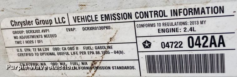 image for item DJ6146 2013 Dodge Avenger
