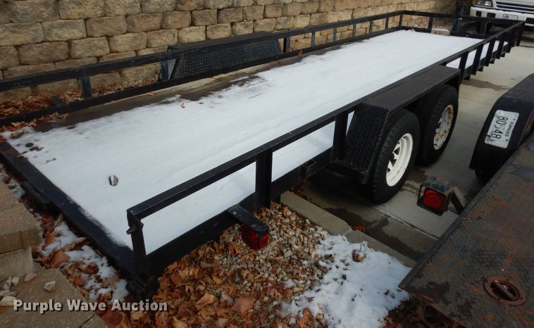 image for item DK7535 1992 Texas Bragg  utility trailer