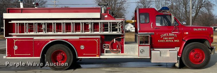 image for item DP0457 1988 GMC C7000  pumper fire truck
