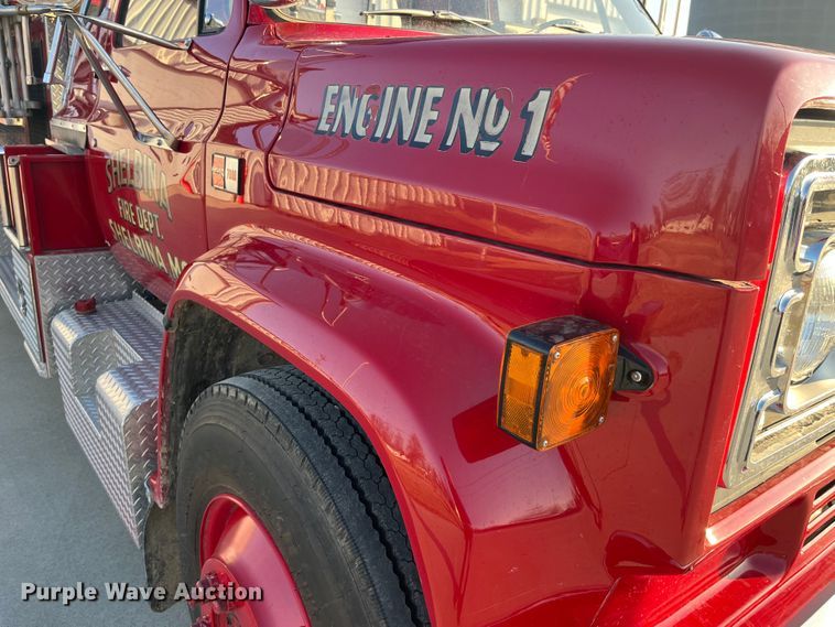 image for item DP0457 1988 GMC C7000  pumper fire truck