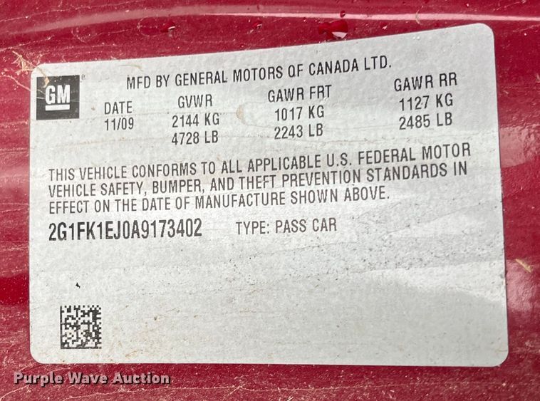 image for item DQ3948 2010 Chevrolet Camaro SS