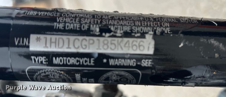 image for item DS2701 2005 Harley Davidson XL 1200C  motorcycle