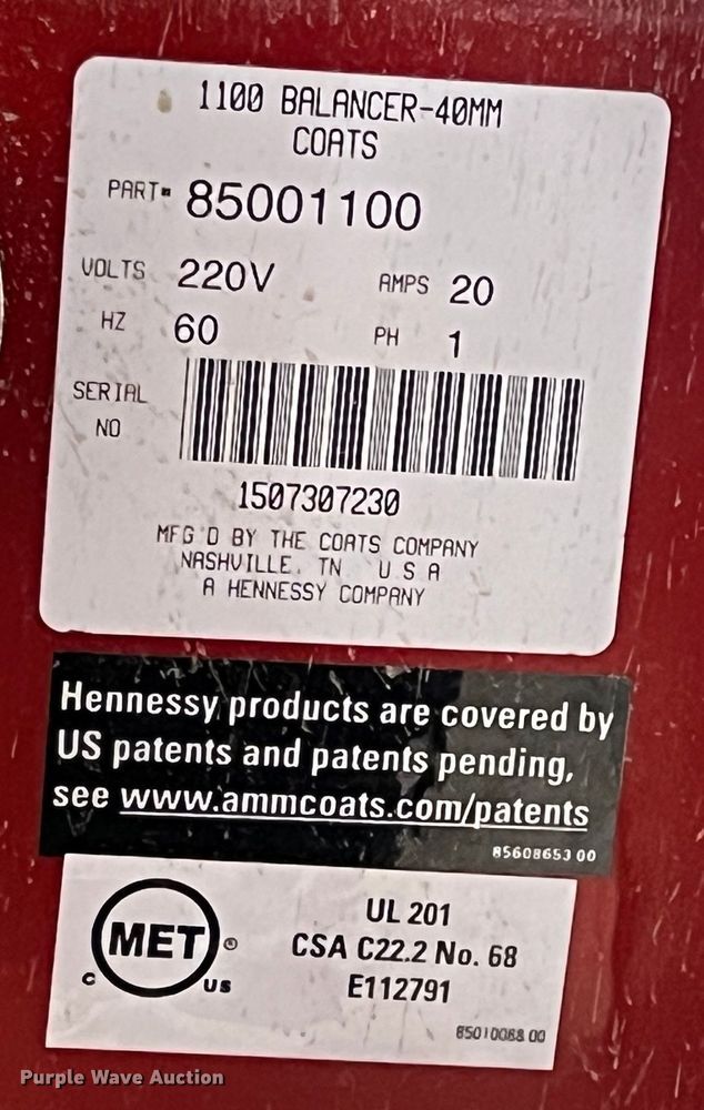 image for item ID9399 Coats  tire machine and balancer