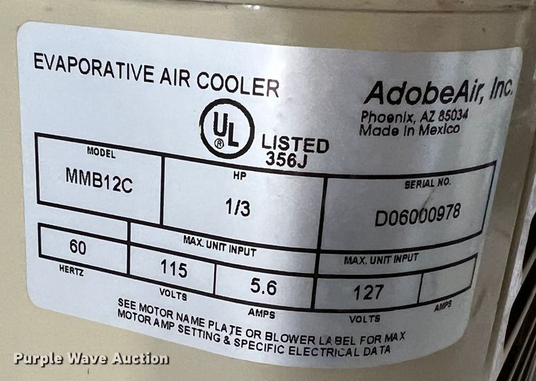 image for item ID9407 Adobe Air Master Cool  air conditioner