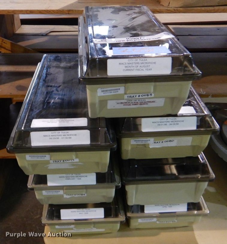 Microfiche storage boxes in Tulsa, OK Item IG9977 sold Purple Wave