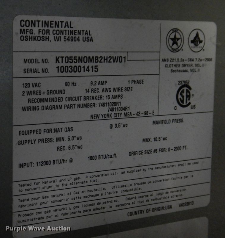 image for item IO9348 Appliances