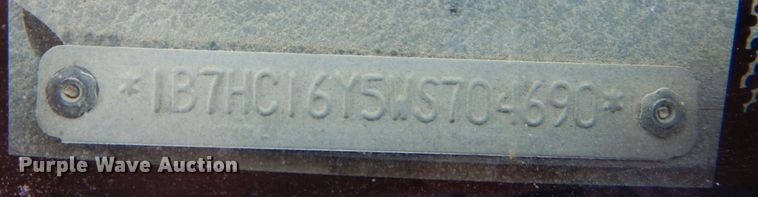 image for item JK9165 1998 Dodge Ram 1500  pickup truck