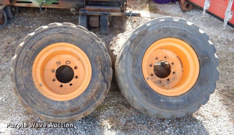 image for item JK9169 (4) Galaxy 33x15.50-16.5 skid steer tires and wheels