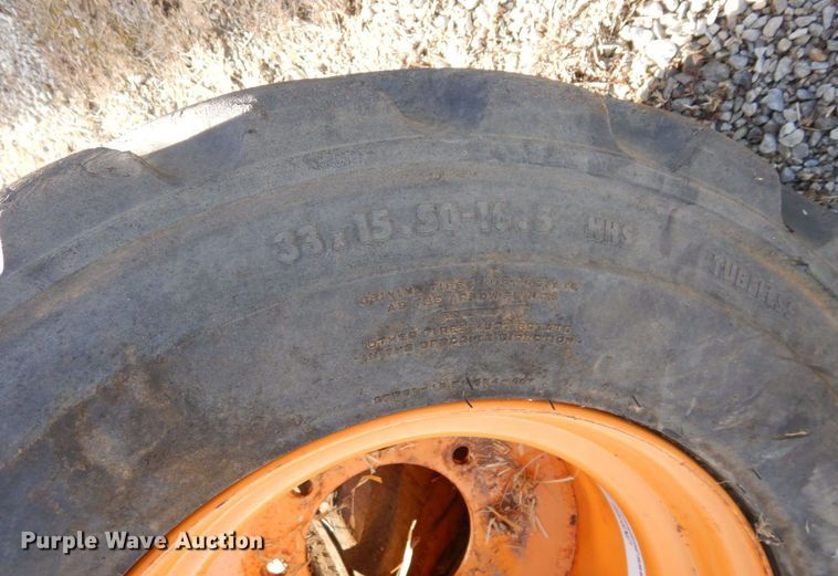 image for item JK9169 (4) Galaxy 33x15.50-16.5 skid steer tires and wheels