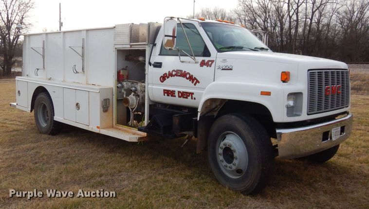 image for item JK9172 1993 GMC Top Kick C7000  pumper fire truck