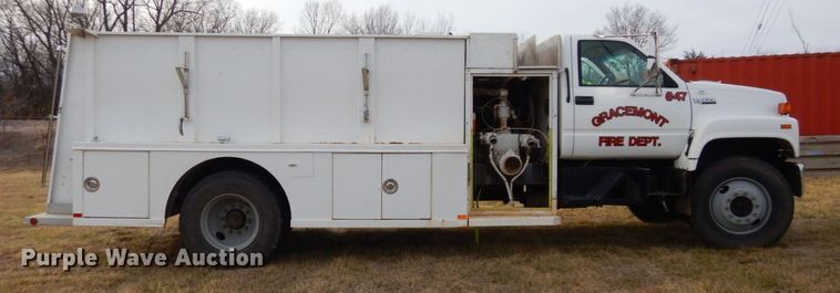 image for item JK9172 1993 GMC Top Kick C7000  pumper fire truck