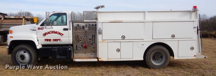 image for item JK9172 1993 GMC Top Kick C7000  pumper fire truck