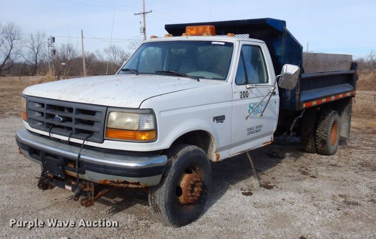 image for item JK9175 1997 Ford F450 Super Duty  dump truck