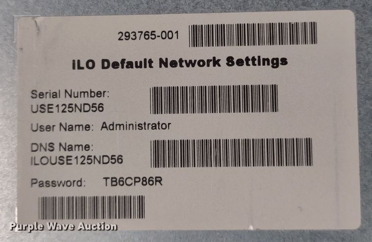 image for item JK9192 HP Proliant  Servers