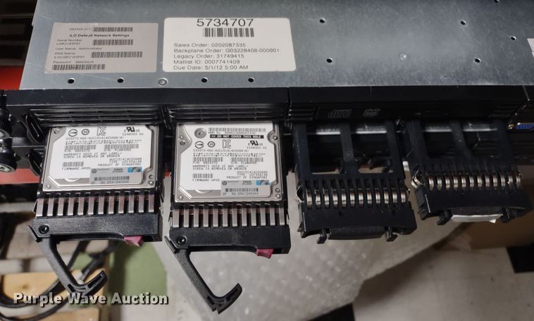 image for item JK9192 HP Proliant  Servers