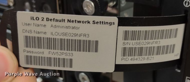 image for item JK9192 HP Proliant  Servers