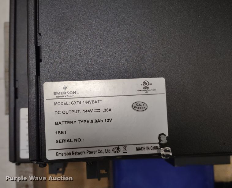 image for item JK9193 (4) Emerson GXT4-144VBTT battery shelves