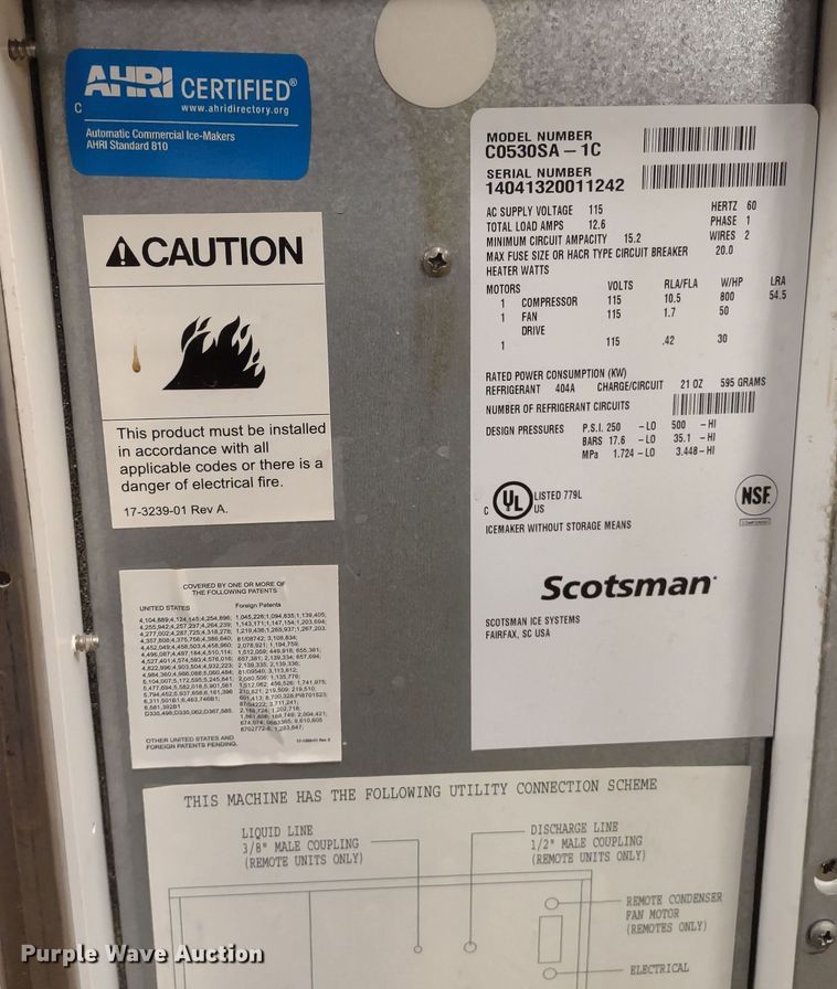 image for item JK9195 (2) Scotsman Prodigy ice makers