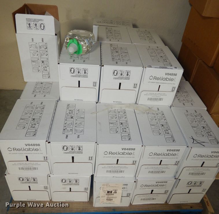 image for item JQ9880 Approximately 188 containers of Reliable V04898 soap