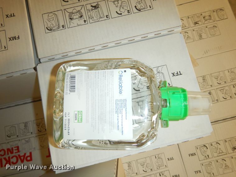 image for item JQ9880 Approximately 188 containers of Reliable V04898 soap