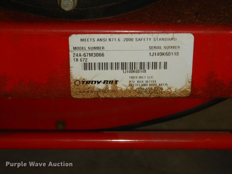 image for item JQ9882 Troy-Bilt Jet Sweep  blower
