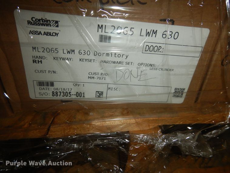 image for item JQ9896 Approximately 31 Corbin Russwin ML2000 door handle assemblies