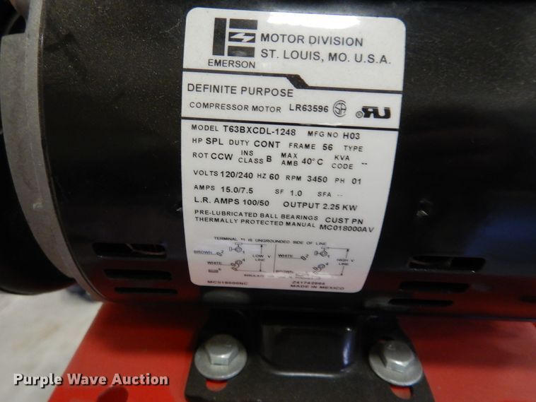 image for item JQ9905 Husky VT631502AJ  air compressor