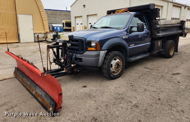 image for item KT9474 2007 Ford F450 Super Duty XL  dump flatbed truck