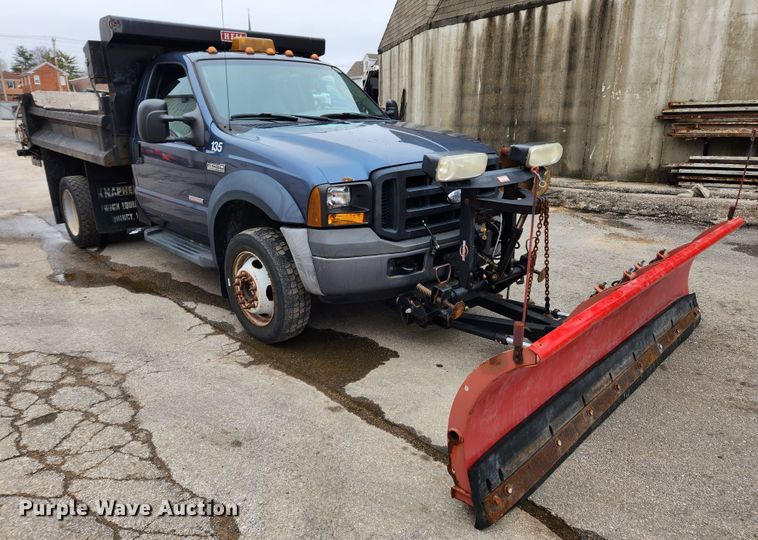 image for item KT9474 2007 Ford F450 Super Duty XL  dump flatbed truck