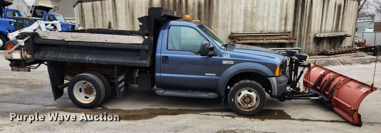 image for item KT9474 2007 Ford F450 Super Duty XL  dump flatbed truck