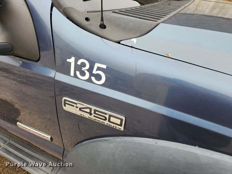 image for item KT9474 2007 Ford F450 Super Duty XL  dump flatbed truck