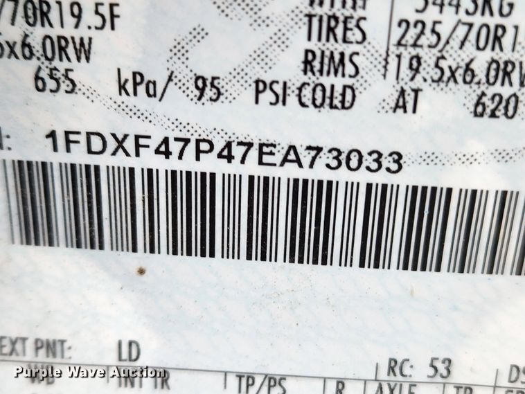 image for item KT9474 2007 Ford F450 Super Duty XL  dump flatbed truck