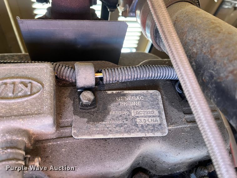 image for item LP9809 2003 Generac 2000 Series  generator