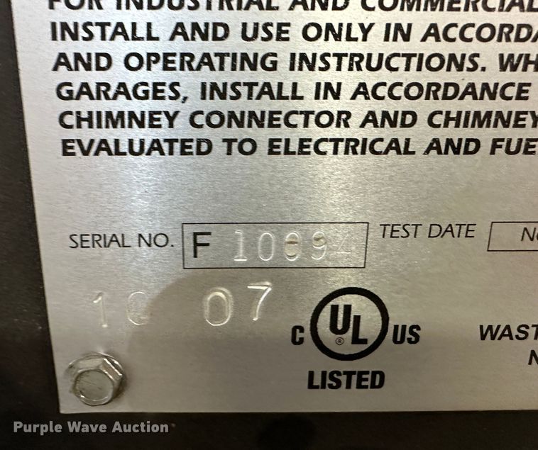 image for item LT9301 Hotsy 315  heater