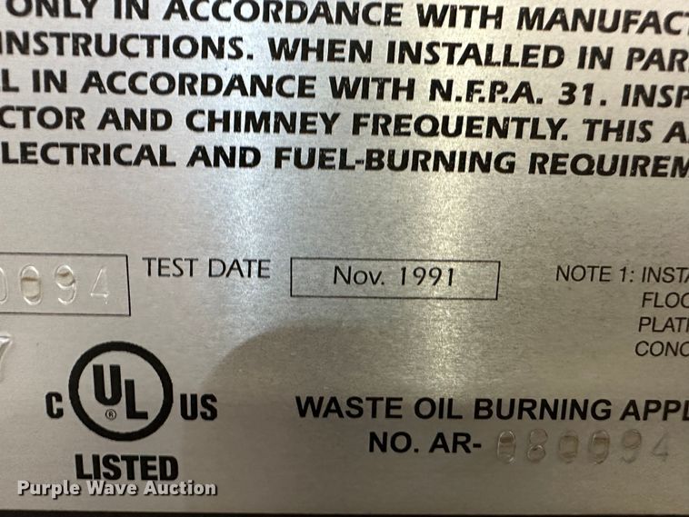 image for item LT9301 Hotsy 315  heater