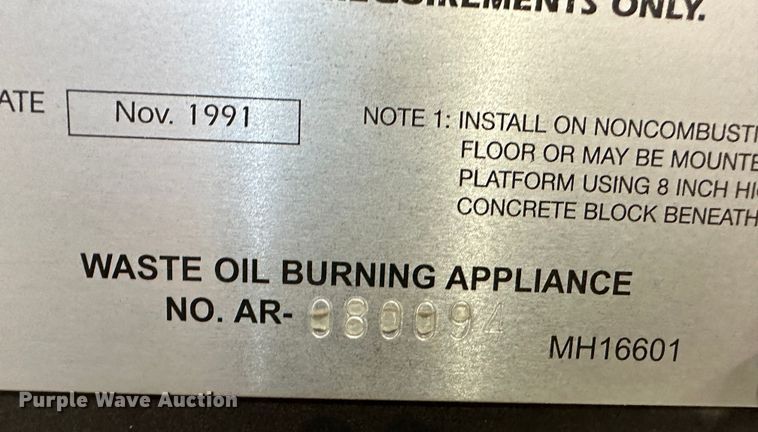 image for item LT9301 Hotsy 315  heater