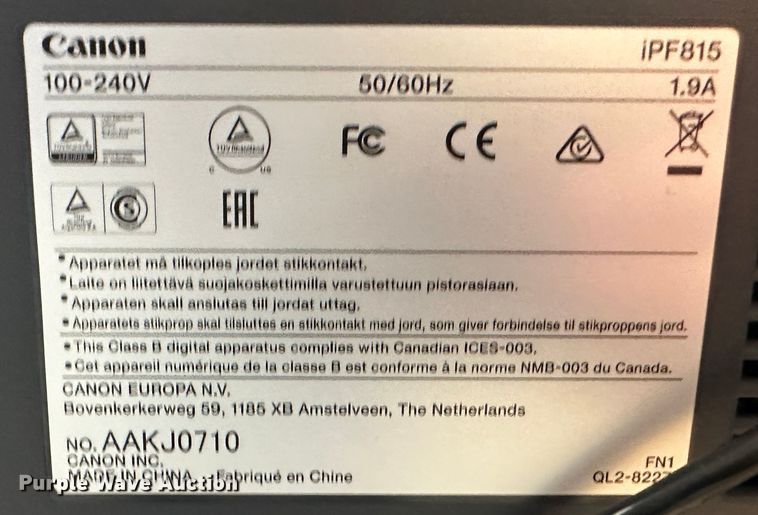 image for item LT9302 Canon iPF815