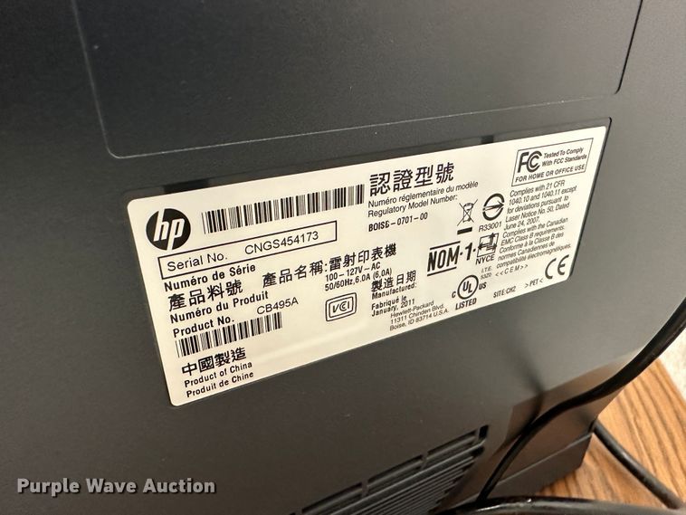 image for item LT9329 HP Laserjet CP2025  printer