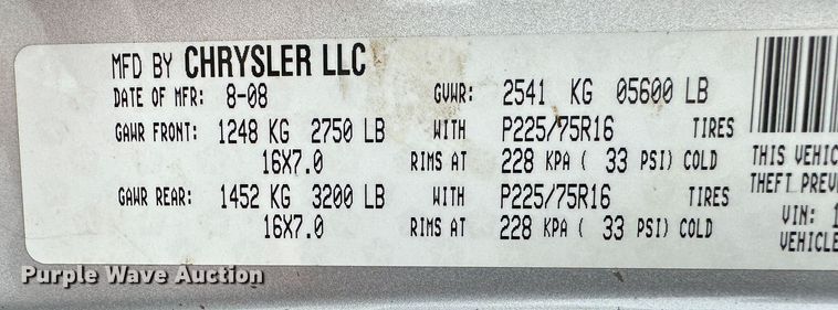 image for item LT9354 2009 Jeep Liberty  SUV